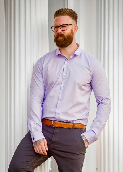 SUAVE OWL Plain Lilac Shirt