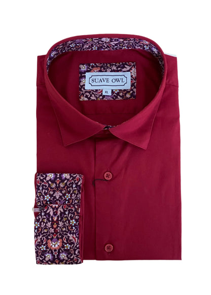 SUAVE OWL Red Berry Shirt