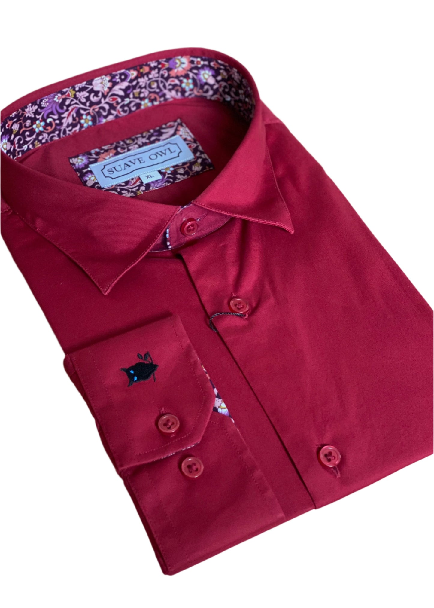 SUAVE OWL Red Berry Shirt