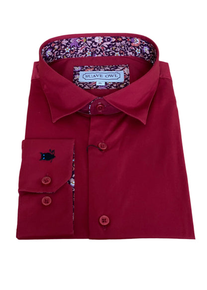 SUAVE OWL Red Berry Shirt