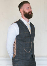 Load image into Gallery viewer, Skopes Leahy Brown Checked Waistcoat
