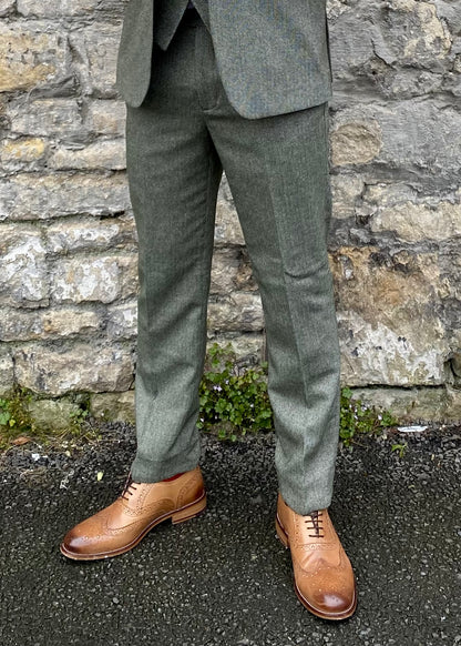 Skopes Sage Herringbone Suit Trousers