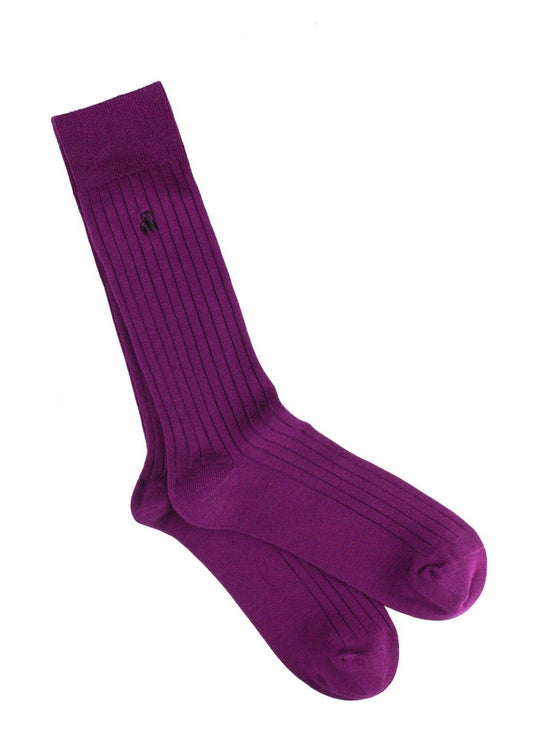 Swole Panda Deep Purple Bamboo Socks