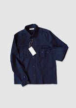Load image into Gallery viewer, Twill Overshirt Navy

