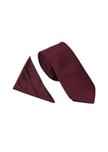 Load image into Gallery viewer, Twill Tie &amp; Pocket Square Berry Wedding

