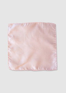 Van Buck Plain Pocket Square Baby Pink