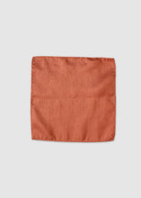 Load image into Gallery viewer, Van Buck Plain Pocket Square Cinnamon
