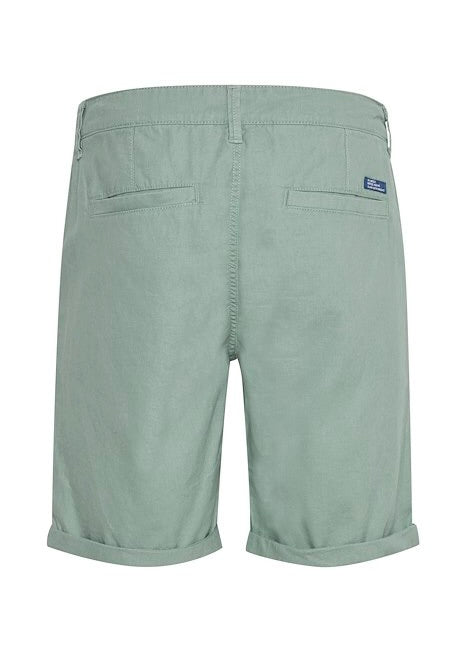 Woven Linen Blend Shorts Sage