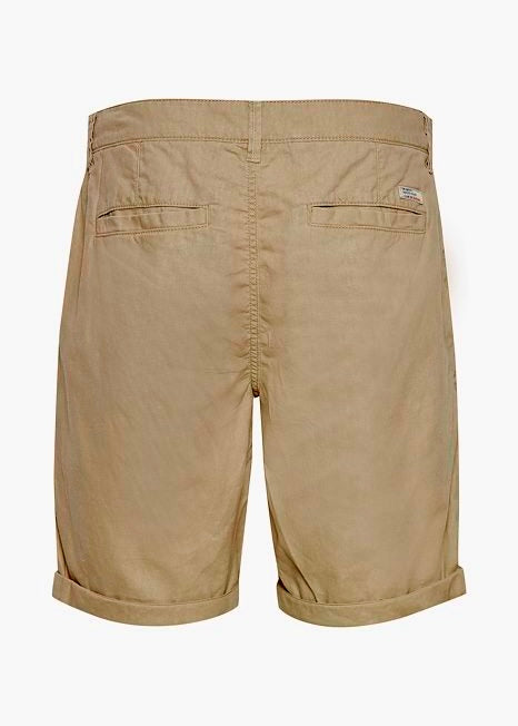 Woven Linen Blend Shorts Light Tan