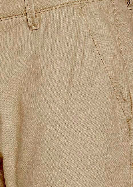 Woven Linen Blend Shorts Light Tan