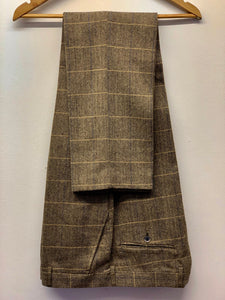 Cavani Albert Brown Tweed trousers for a formal occasion inspired by Peaky Blinders