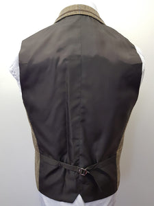 Cavani Albert Brown Tweed Waistcoat