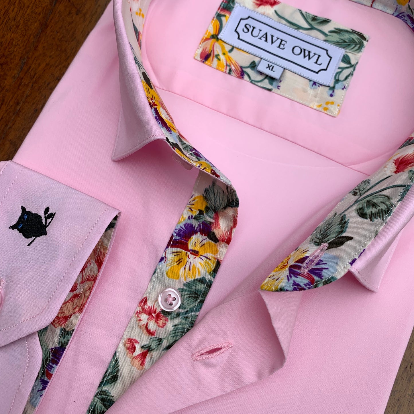 SUAVE OWL Plain Pink Shirt