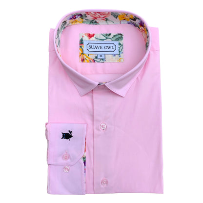 SUAVE OWL Plain Pink Shirt