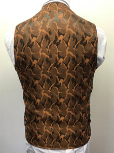 Marc Darcy Jenson Marine Waistcoat Camo Back. A dazzling pattern sure to grab the looks at any formal occasion