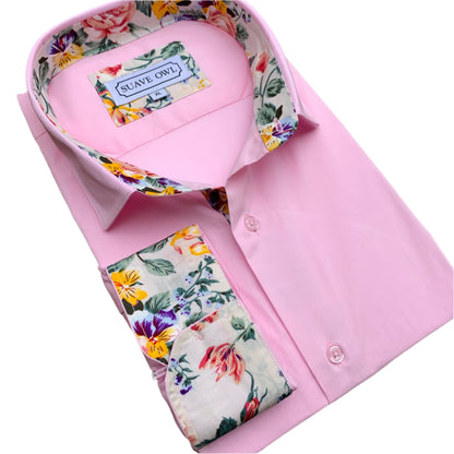 SUAVE OWL Plain Pink Shirt