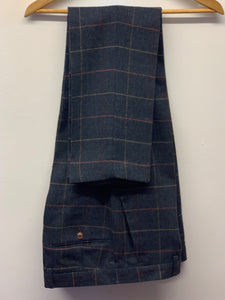 Marc Darcy Eton Tweed Check Trousers hung up